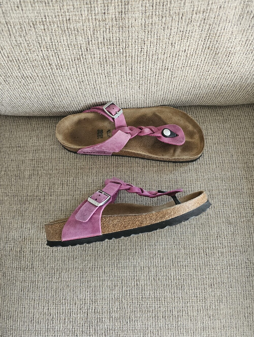 Birkenstock Gizeh Braided Sandals Size 7 - Picture 2 of 8